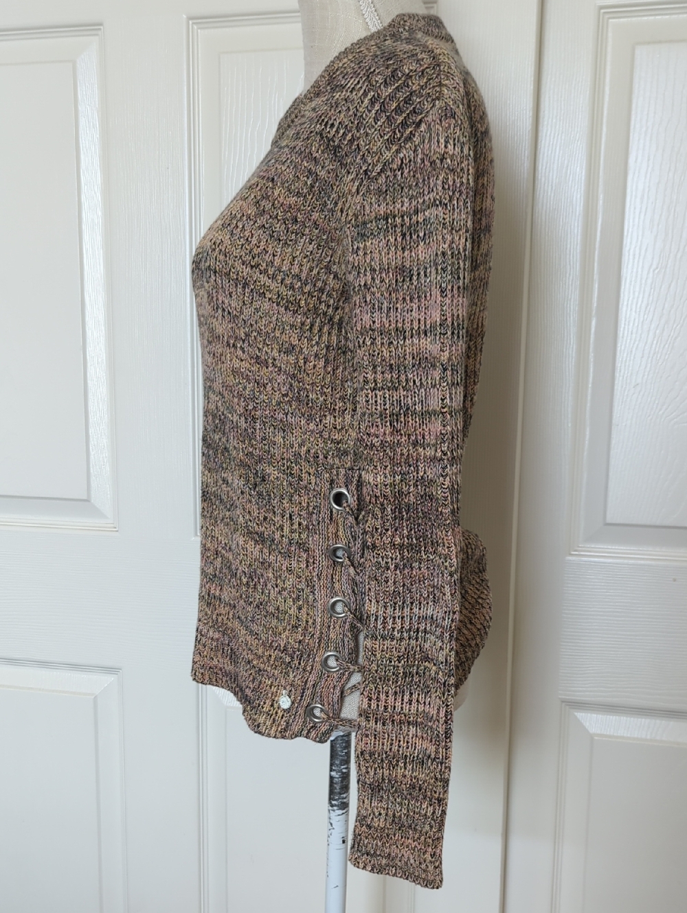 Scotch & Soda - Maison Scotch Lattice Side Knit Sweater - Picture 3 of 8